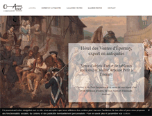 Tablet Screenshot of hoteldesventes-epernay.com